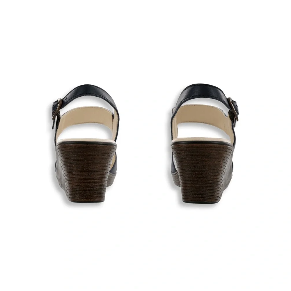 NEW SAS heather wedge Sandal‎ Size 10M B13